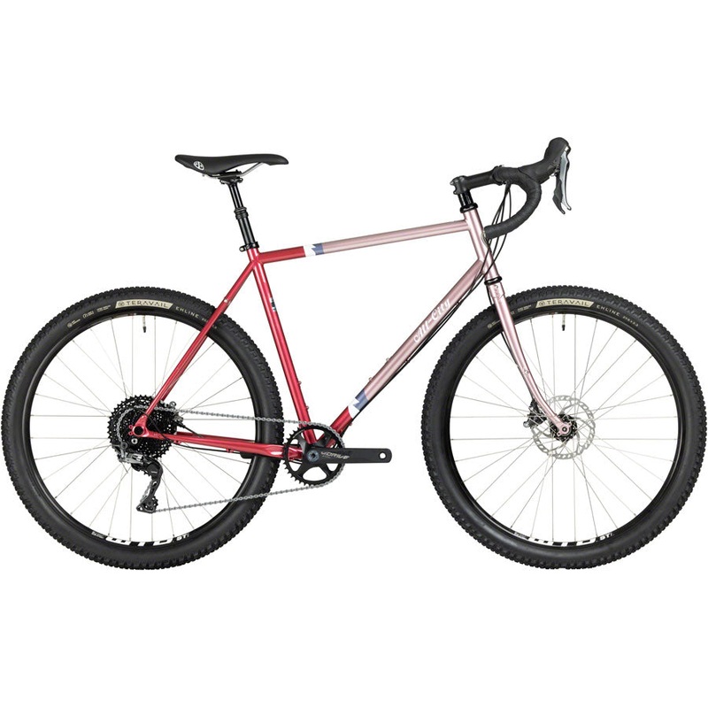 All-City Gorilla Monsoon Bike - 650b Steel GRX Hotberry Rhubarb 52cm