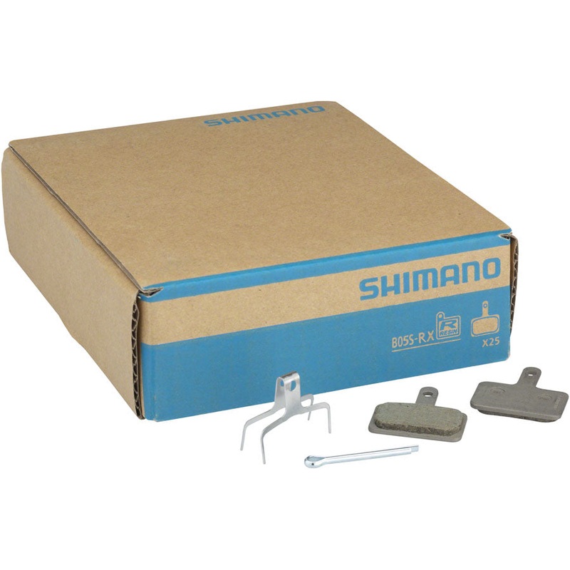 Shimano B05S-RX Disc Brake Pad Spring - Resin Compound Stainless Steel Back Plate Box/25 pair