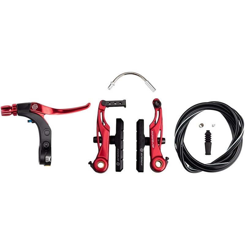 Promax P-1/Click V-Point Linear Pull Brake Kit - 85mm Red
