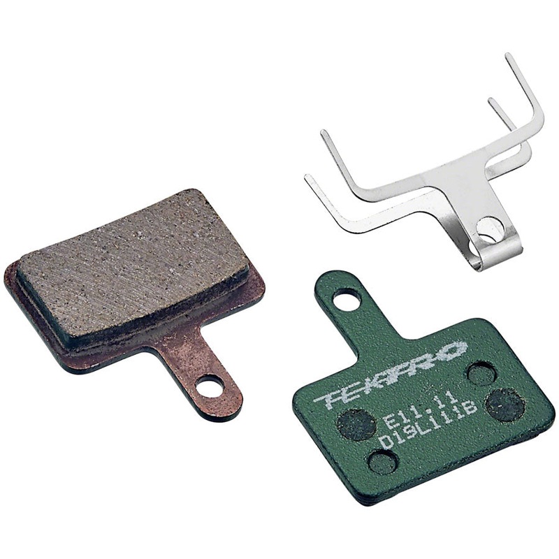 Tektro E11.11 Disc Brake Pad - Organic Compound 5mm Thickness For 2-Piston Brake Calipers Green