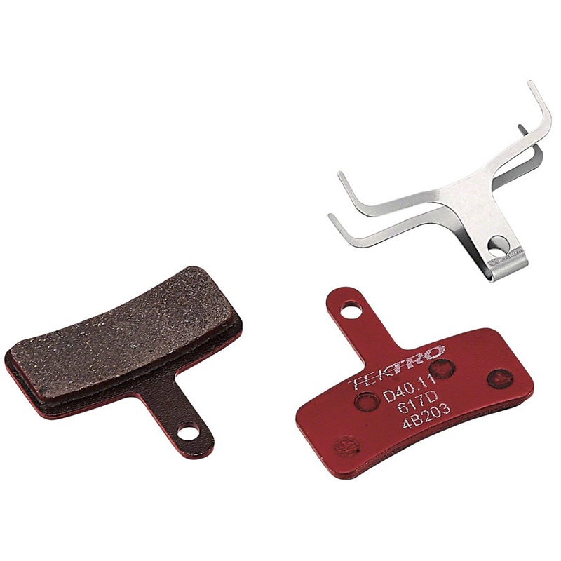 Tektro D40.11 Disc Brake Pad - Metal/Ceramic Compound For Use Dorado HD-E710 Disc Brakes Red