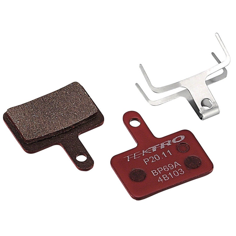 Tektro P20.11 Disc Brake Pad - Resin For Use with 2-Piston Calipers Red