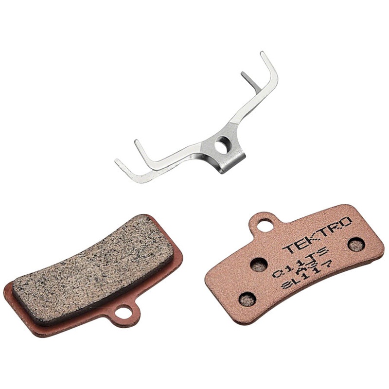 Tektro Q11TS Disc Brake Pads - Sintered Steel Backed For Use With 4-Piston Calipers
