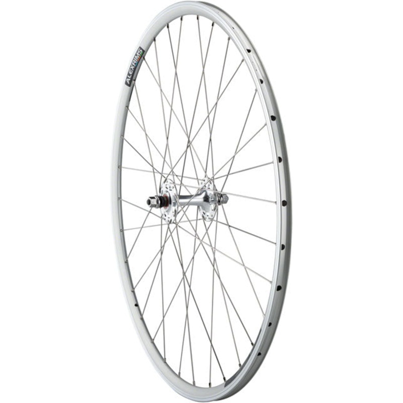 Quality Wheels Value Double Wall Series Track Front Wheel - 700, 9x1 Threaded x 100mm, Rim Brake Clincher Cartridge