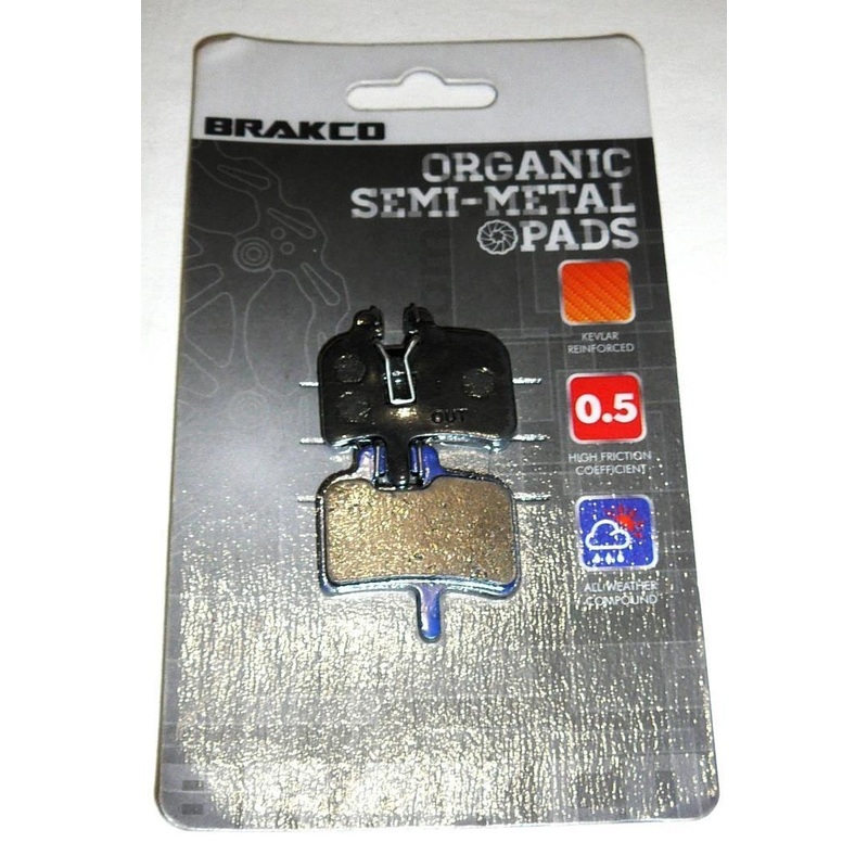 BrakCo Organic Metal Hayes Hydraulic Brake Pads -