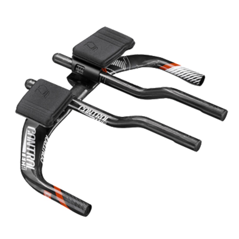 Controltech Time Zone Carbon Aerobar - Black/Red Decal